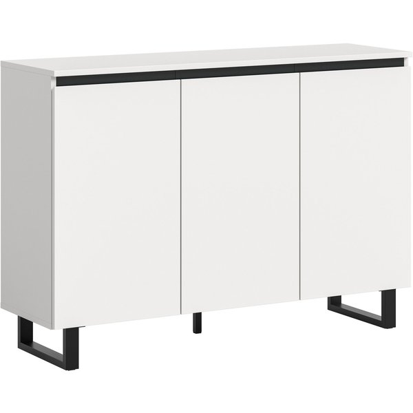 Home affaire Sideboard TOMA, Breite: 120 cm, mit Metall-Kufen-Fuß, 3 Türen, 3 Einlegeböden, Anrichte, Kommode, Schrank, Board, Higboard