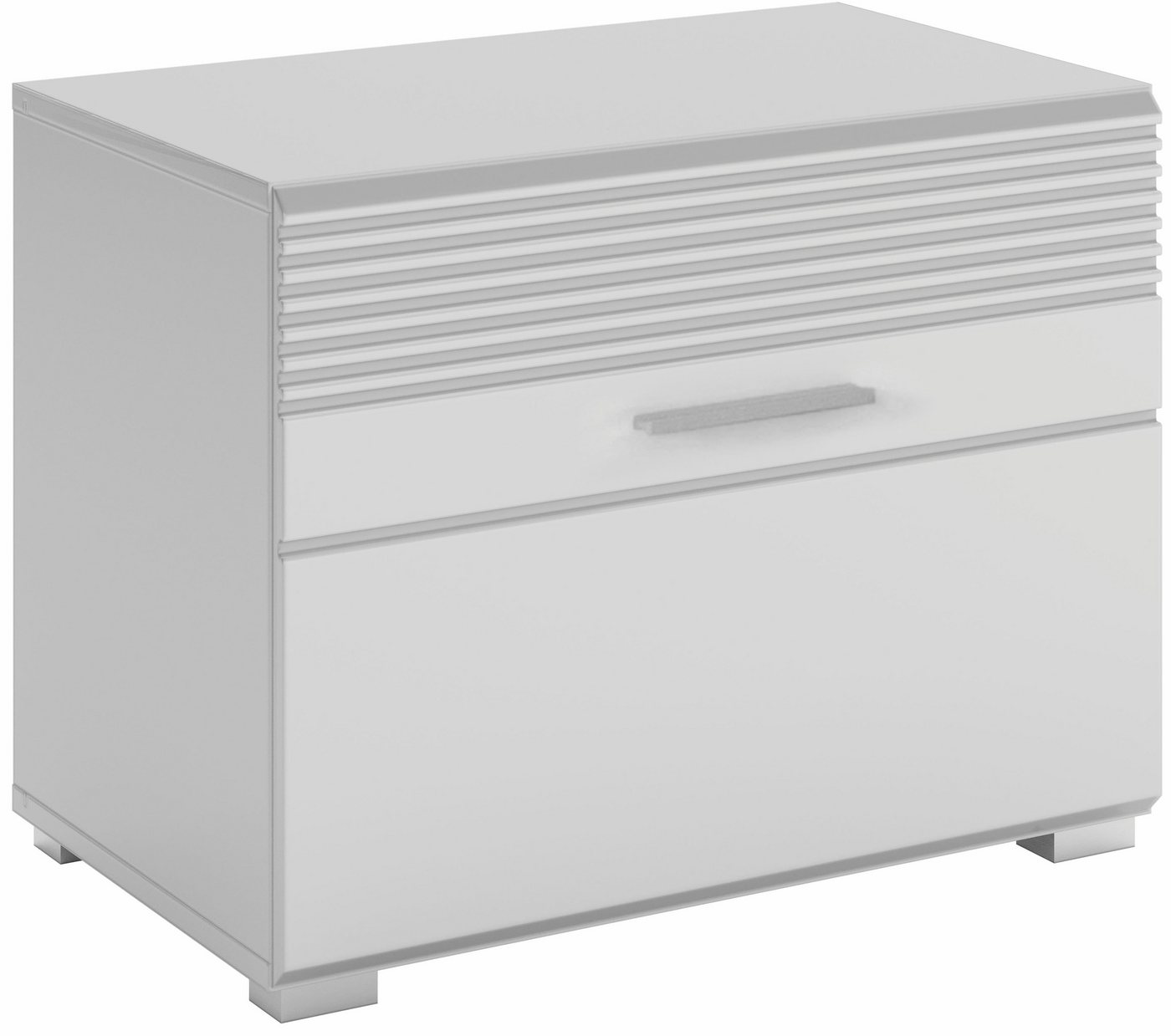 Home affaire Sitzbank Malmö, Breite 60 cm, 1 Tür, 2 Fächer, hochwertige MDF Front, Rillenfräsung, Bank, Schuhbank, Garderobenbank, Dielenbank – Bild 3 von 5