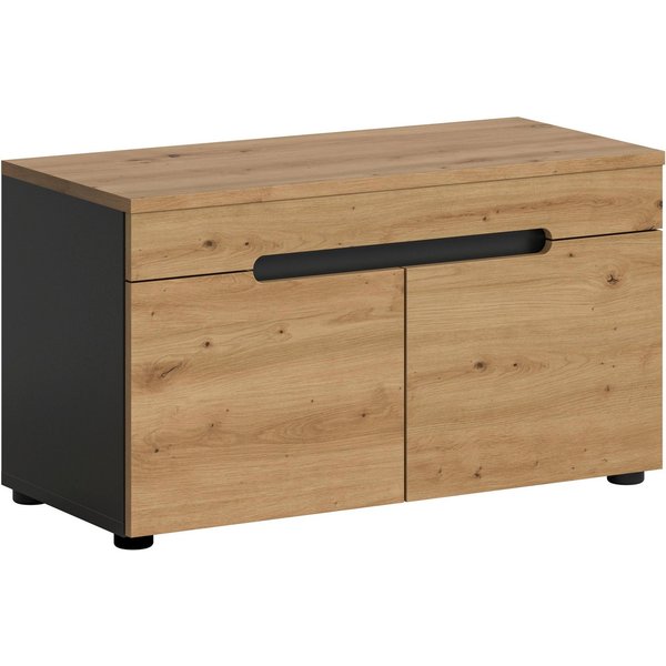 Home affaire Sitzbank REHAT, TOPSELLER!, Breite 80cm, 2 Türen, 2 Fächer (in verschiedenen Farben erhältlich), Garderobenbank, Flurbank, Dielenbank, Bank mit Sta