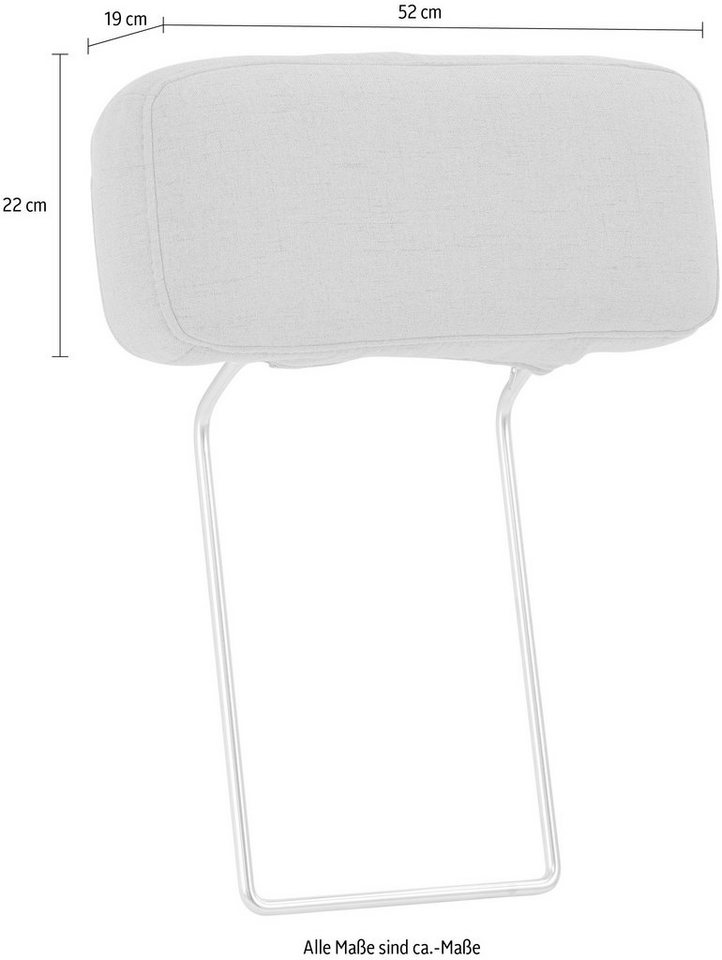 Home affaire Sofa-Kopfstütze Palace, (Set 0231 (2 x 0508), Kopfstützen passend zur "Palazzo"-Serie – Bild 5 von 5