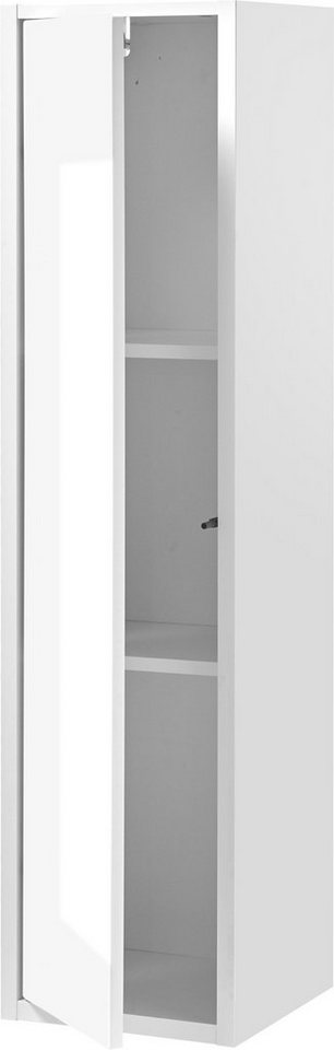 Home affaire Stauraumschrank Studio Line, Badschrank in Hochglanz Weiß, im modernen Design ausreichend Stauraum – Bild 4 von 5