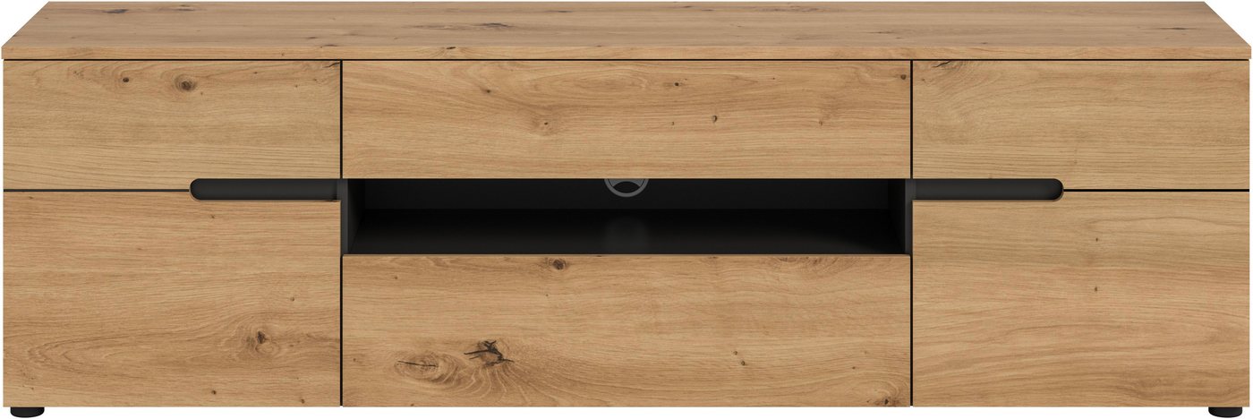 Home affaire TV-Schrank REHAT, TOPSELLER!, Breite 184 cm, 2 Türen, 1 Klappe, 1 Schublade (1-St) Lowboard, TV Lowboard, Anrichte, Fernsehschrank, Sideboard – Bild 3 von 5
