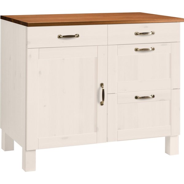 Home affaire Unterschrank Alby Breite 100 cm, 1 Tür, 4 Schubladen