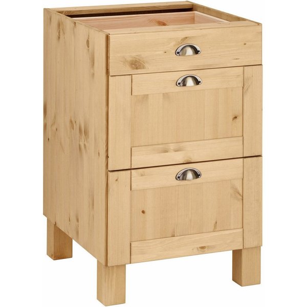Home affaire Unterschrank Oslo 50 cm breit, ohne Arbeitsplatte, 3 Schubladen
