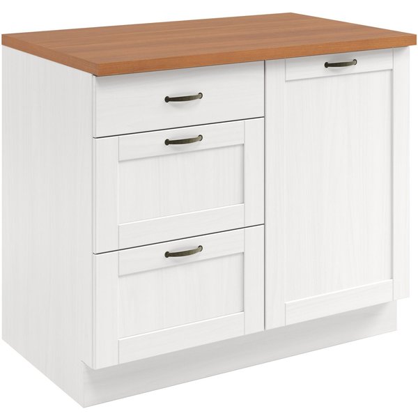 Home affaire Unterschrank Teramo Breite 100 cm, 1 Tür, 3 Schubkästen