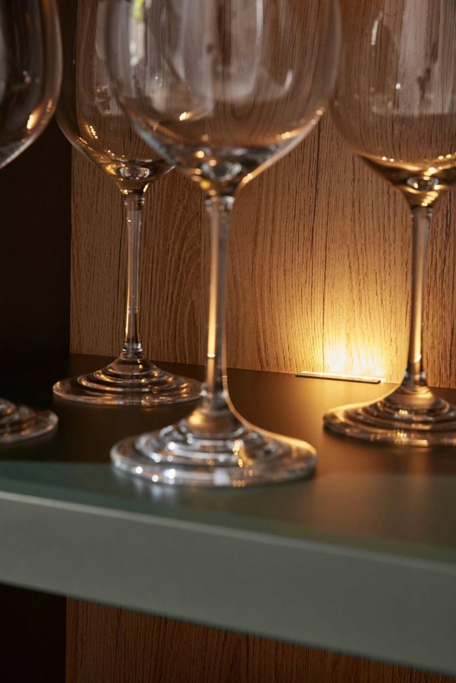 Home affaire Vitrine Cambridge, Hochschrank im Landhausstil, Glasvitrine schöne Kranzoptik, messingfarbene Metallgriffe, 207 cm hoch – Bild 5 von 5