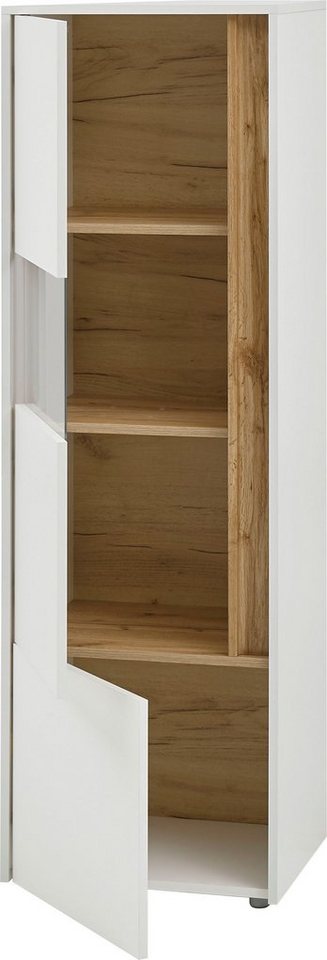 Home affaire Vitrine City/Giron, moderner Hochschrank, Glasvitrine zeitlos, modern, ausreichend Stauraum, vielseitig einsetzbar – Bild 4 von 5