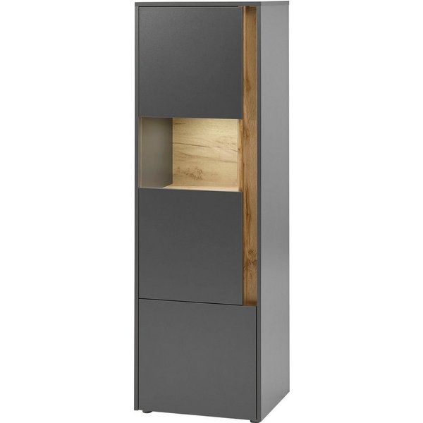Home affaire Vitrine City/Giron, moderner Hochschrank, Glasvitrine zeitlos, modern, ausreichend Stauraum, vielseitig einsetzbar