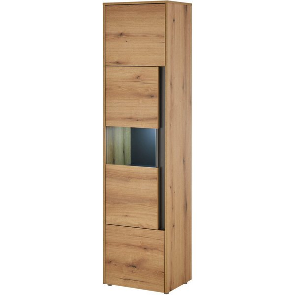 Home affaire Vitrine City/Giron, moderner Hochschrank, Glasvitrine zeitlos, modern, ausreichend Stauraum, vielseitig einsetzbar