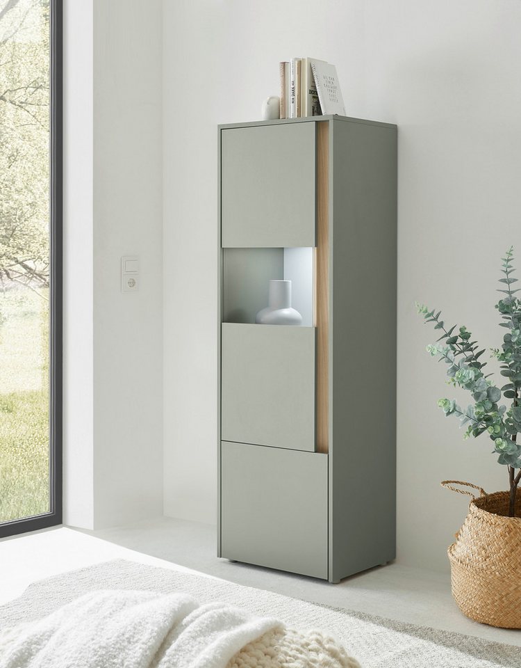 Home affaire Vitrine City/Giron, moderner Hochschrank, Glasvitrine zeitlos, modern, ausreichend Stauraum, vielseitig einsetzbar – Bild 3 von 5