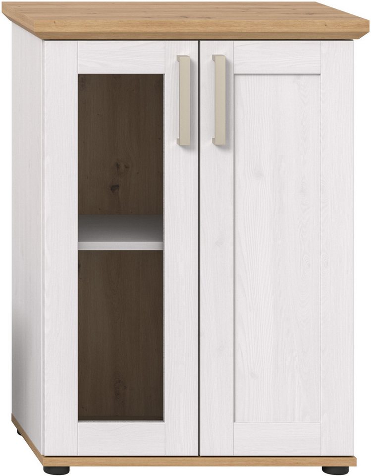 Home affaire Vitrine Cosenza, Höhe 80 cm, 2 Türen, 2Fächer (1-St) Vitrine, Höhe 88 cm, Wohnzimmer, Esszimmer – Bild 4 von 5