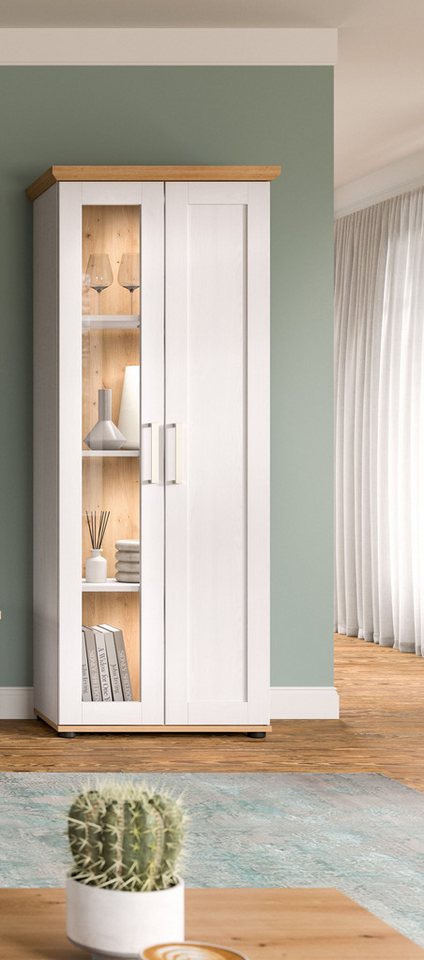 Home affaire Vitrine Cosenza, Höhe 161 cm, 2 Türen, 4 Fächer (1-St) Vitrine, Höhe 161 cm, Wohnzimmer, Esszimmer – Bild 2 von 5