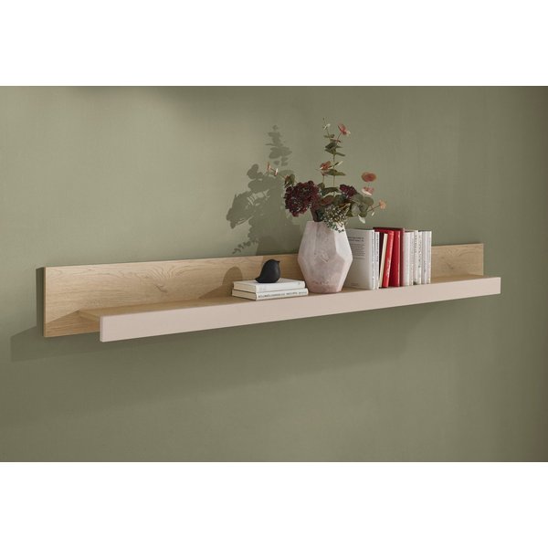 Home affaire Wandboard Cantara, modernes Wandregal, Hängeregal mit Ablagefach, vielseitig einsetzbar, in Eiche Evoke, Weiß oder Kaschmir erhältlich