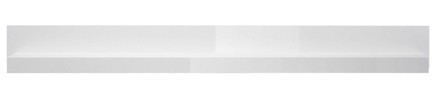Home affaire Wandboard Carat, modernes Wandregal, Wandhalter mit Ablagefach, 217 cm breit, vielseitig einsetzbares Hängeregal, in Weiß Hochglanz – Bild 2 von 5