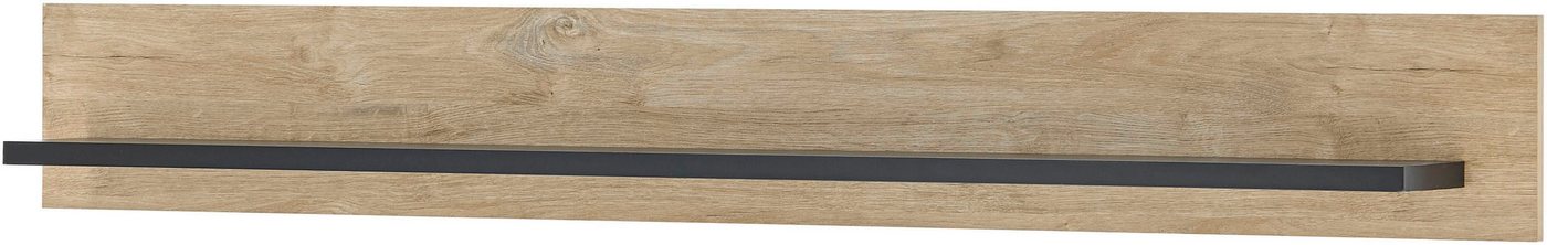 Home affaire Wandboard Cornwall, Wandregal im Landhausstil, Wandhalter mit Ablagefläche, 1-tlg., vielseitig einsetzbares Hängeregal, Breite 150 cm, warmes Eiche – Bild 2 von 5