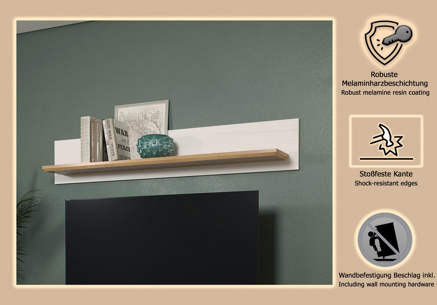 Home affaire Wandboard Nybro, Breite 146 cm – Bild 3 von 5