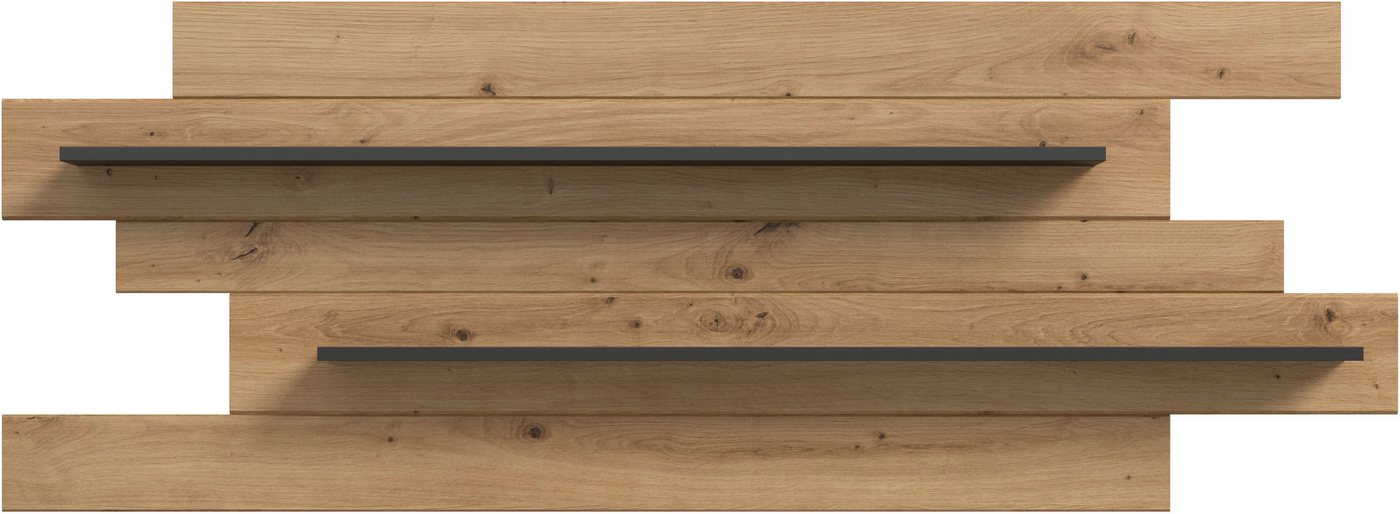 Home affaire Wandboard REHAT, Breite 180 cm, inkl. 2 Ablageböden, 1-tlg., Wandregal, Wandpaneel, Regal, Paneel, Ablageboard – Bild 3 von 5