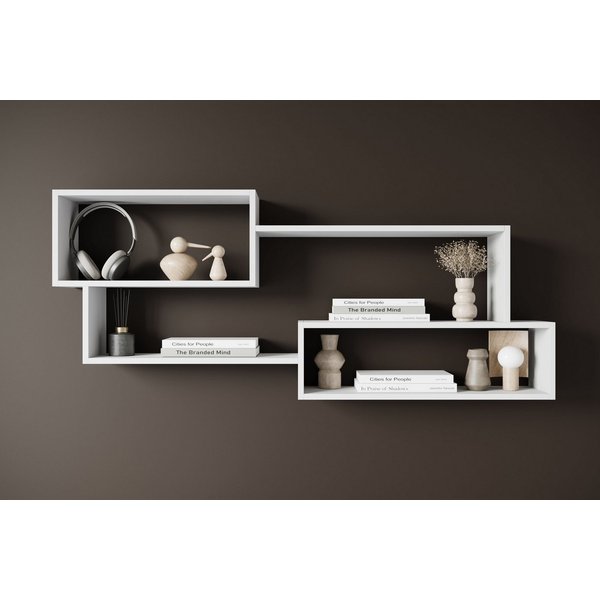 Home affaire Wandboard Wandregal Trio, 1-tlg., Ideal als Bücherregal, Dekoregal oder Ablage im Büro