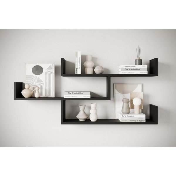 Home affaire Wandboard Wandregal Trio, 1-tlg., Hängeregal mit 3 Ablageflächen, modernes Design, variabel einsetzbar