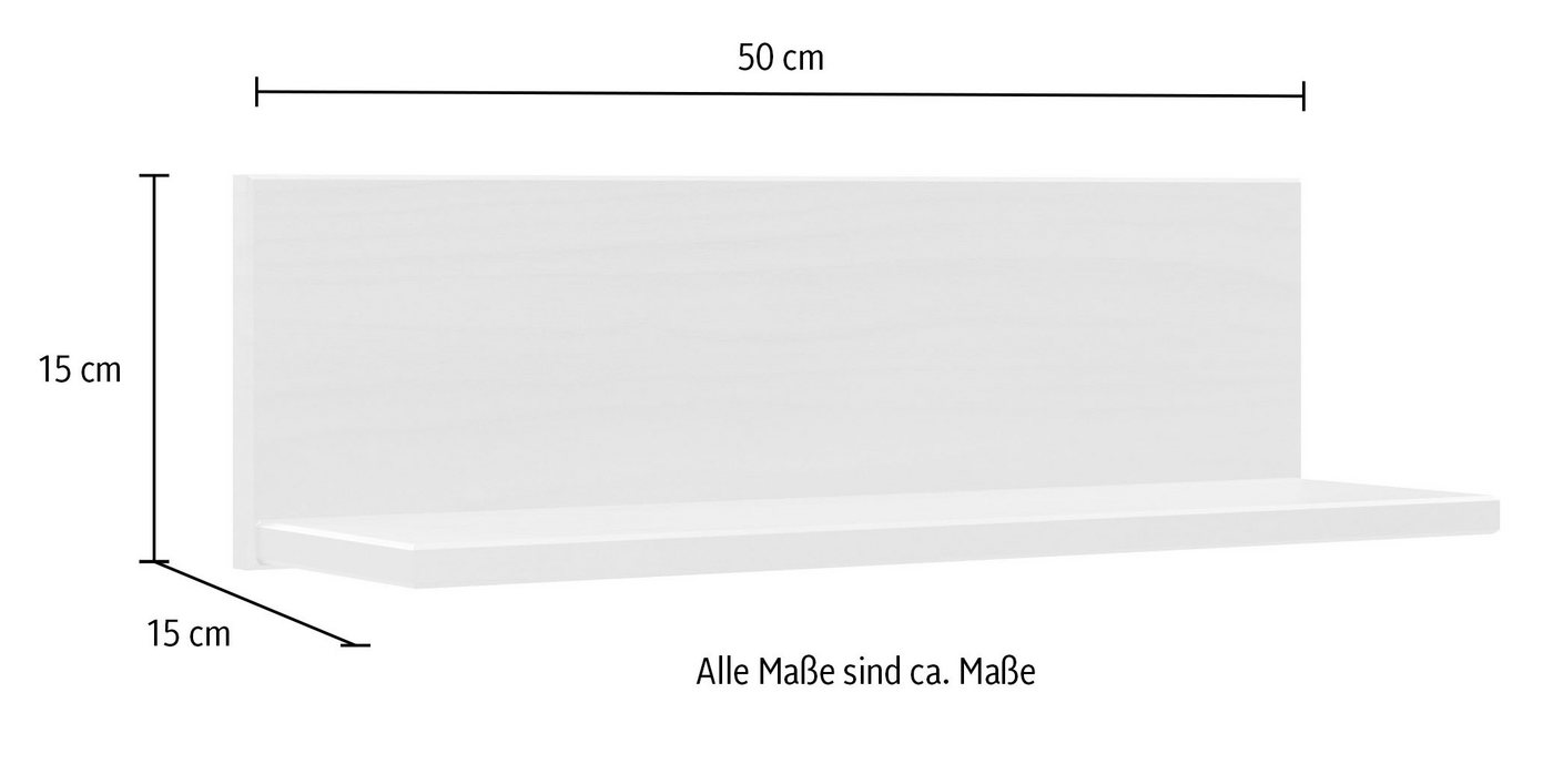 Home affaire Wandregal Teramo, Breite 50 cm, 1 Ablageboden – Bild 4 von 4