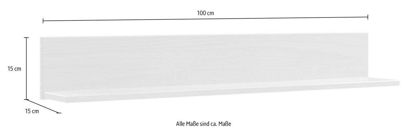 Home affaire Wandregal Teramo, Breite 100 cm, 1 Ablageboden – Bild 4 von 4