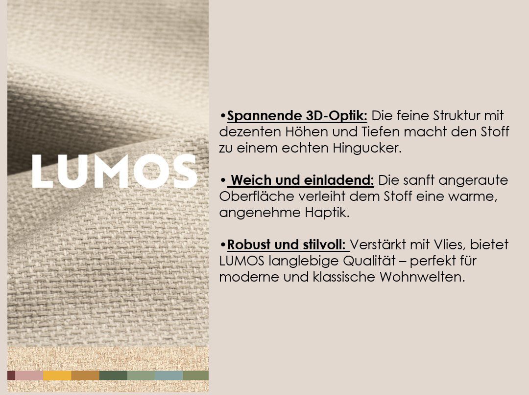Home affaire Wohnlandschaft Booster, whlw. mit Schlaffunktion & Bettkasten, Fuß Buche lackiert, Sofa in U-Form, Breite 305 cm, in Cord oder Struktur – Bild 3 von 5