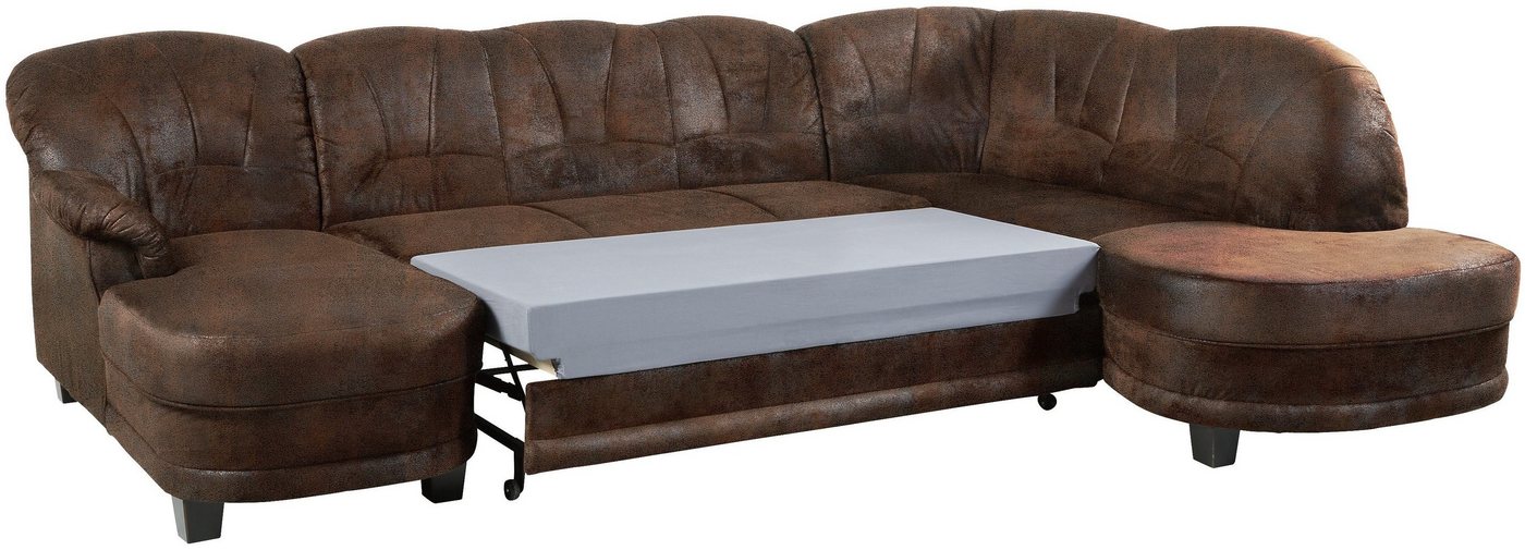 Home affaire Wohnlandschaft Camelita, viel Platz, bequem und zeitlos, Breite 289cm, U-Form, wahlweise mit Bettfunktion – Bild 5 von 5