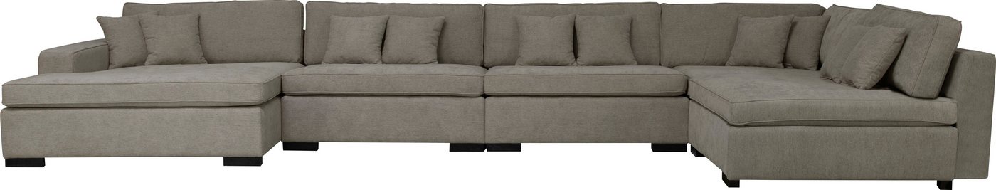Home affaire Wohnlandschaft Skara XXL U-Form, Lounge-Sofa XXL mit Federkern-Polsterung, in vielen Bezugsvarianten – Bild 2 von 5