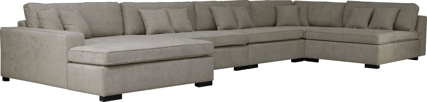 Home affaire Wohnlandschaft Skara XXL U-Form, Lounge-Sofa XXL mit Federkern-Polsterung, in vielen Bezugsvarianten – Bild 3 von 5