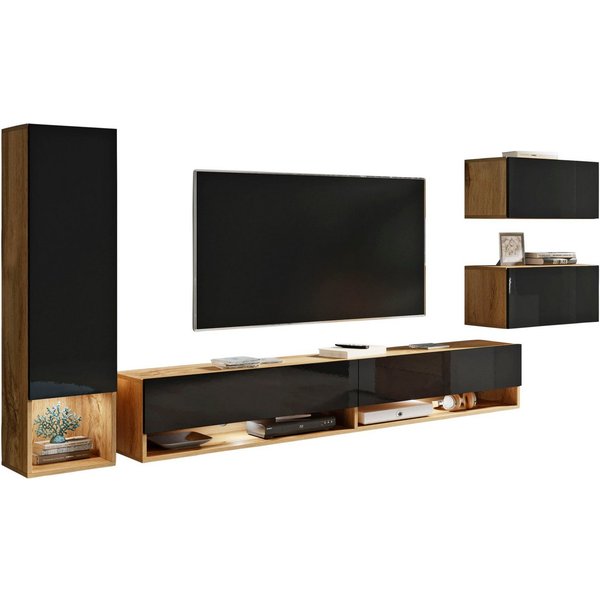 Home affaire Wohnwand Amadeo, (Set, 4-St)