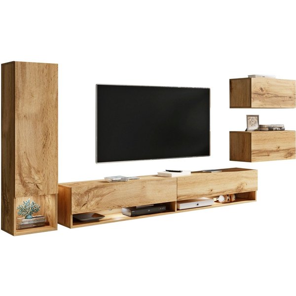 Home affaire Wohnwand Amadeo, (Set, 4-St)