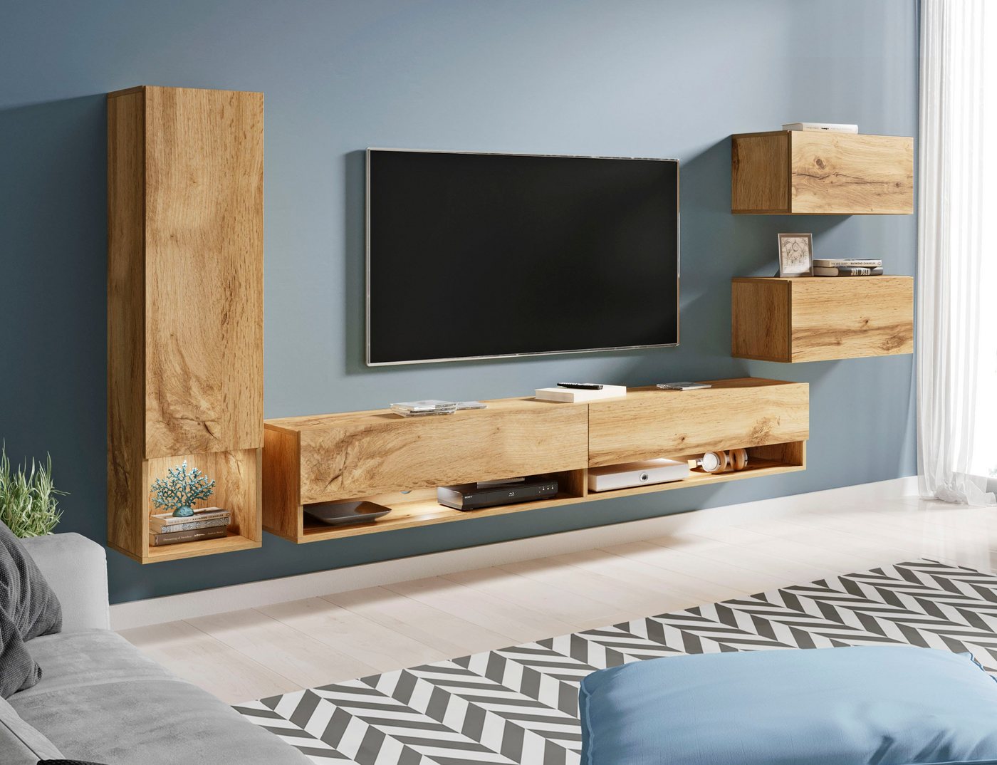 Home affaire Wohnwand Amadeo, (Set, 4-St) – Bild 2 von 5