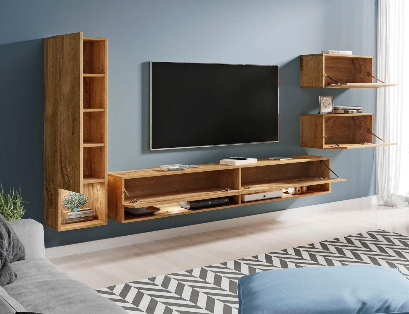 Home affaire Wohnwand Amadeo, (Set, 4-St) – Bild 4 von 5