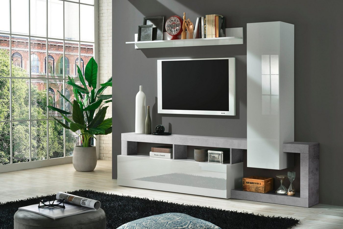 Home affaire Wohnwand Hamburg, (Set, 3-St) – Bild 2 von 5