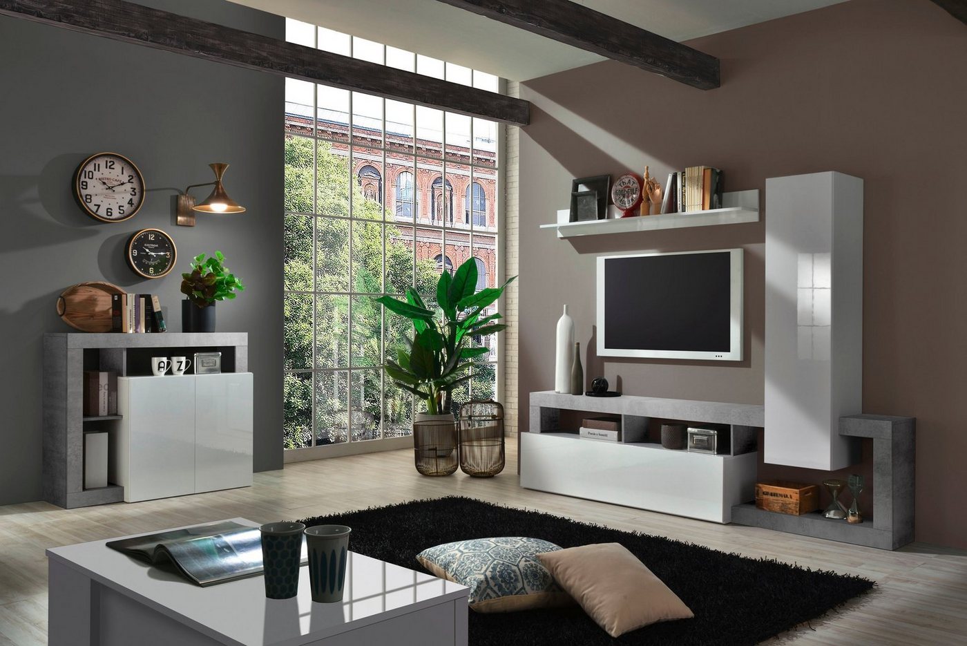 Home affaire Wohnwand Hamburg, (Set, 3-St) – Bild 3 von 5
