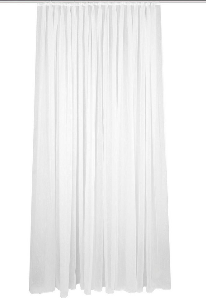 Home Basics Gardine FLAMIO, 1 Stück, transparent, Flammgarn (1 St), Multifunktionsband, transparent, Fertigstore Flammgarn – Bild 3 von 4
