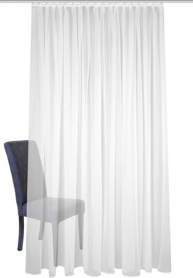 Home Basics Gardine SABLIO (1 St), Faltenband, transparent, Fertigstore Feinsable – Bild 2 von 4
