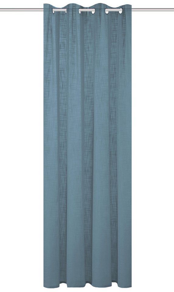 Home Basics Gardine SOFTY (1 St), Ösen, halbtransparent, Leinenstruktur, Ösenschal Leinenstruktur SOFT – Bild 2 von 3