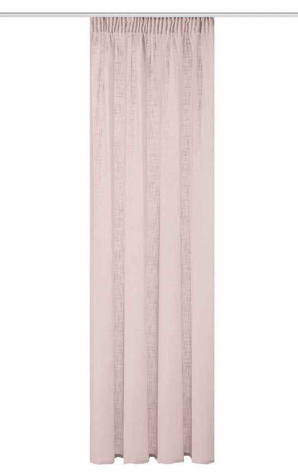 Home Basics Gardine SOFTY (1 St), Multifunktionsband, halbtransparent, Leinenstruktur, Kombibandschal Leinenstruktur SOFT – Bild 3 von 5