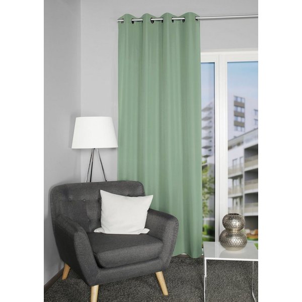 Home Basics Vorhang ATLANTIK (1 St), Ösen, blickdicht, Ösenschal Uni ATLANTIK