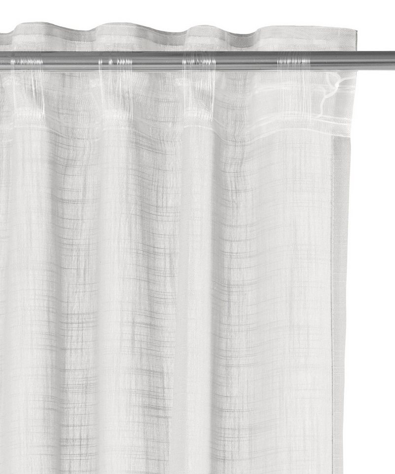 Home Basics Vorhang SOFTY 2er Pack (2 St), Multifunktionsband, halbtransparent, 2er Pack Kombibandschal SOFTY Uni – Bild 5 von 5