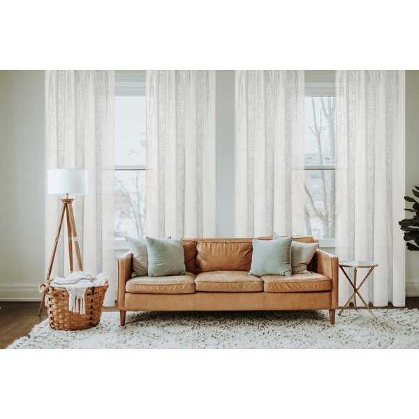 Home Basics Vorhang SOFTY 2er Pack (2 St), Ösen, halbtransparent, 2er Pack Ösenschal SOFTY Uni