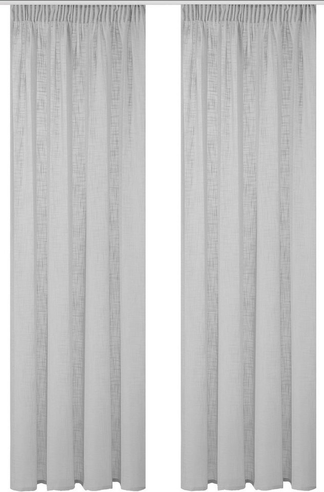 Home Basics Vorhang SOFTY 2er Pack (2 St), Multifunktionsband, halbtransparent, 2er Pack Kombibandschal SOFTY Uni – Bild 4 von 5
