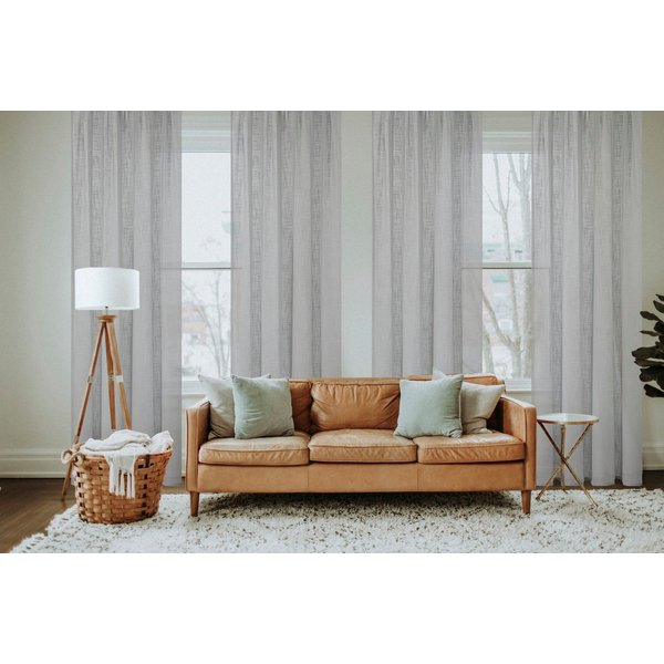 Home Basics Vorhang SOFTY 2er Pack (2 St), Ösen, halbtransparent, 2er Pack Ösenschal SOFTY Uni