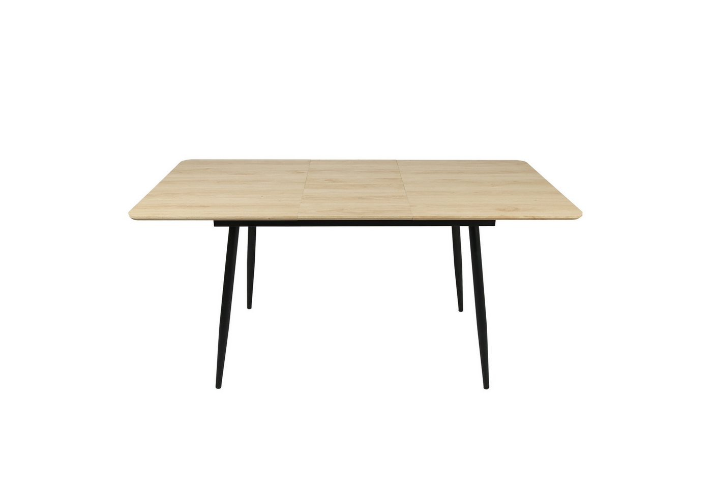 Home Collective Esstisch ausziehbar Moderner mit Metallgestell für 4 bis 6 Personen 75 cm hoch (mit integrierter Klappverlängerung für schnelles und einfaches A – Bild 2 von 5