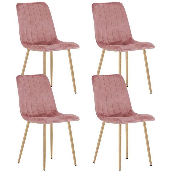 Home Collective Esszimmerstuhl 1er, 2er, 4er Set Polsterstuhl Stuhl Wohnzimmerstuhl (Stuhl Bequemes und strapazierfähiges Design, 90 cm Höhe, 120 kg Belastbarke