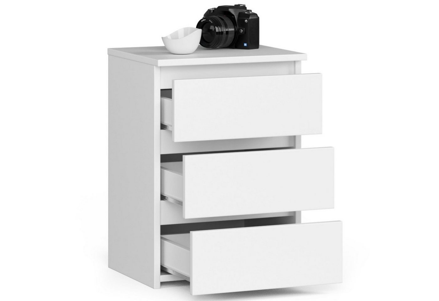 Home Collective Kommode 40 cm breit Holz Highboard Sideboard für Flur Schlafzimmer Wohnzimmer (Mehrzweckschrank Schrank schmal Kommode Schlafzimmer mit Schublad – Bild 2 von 5
