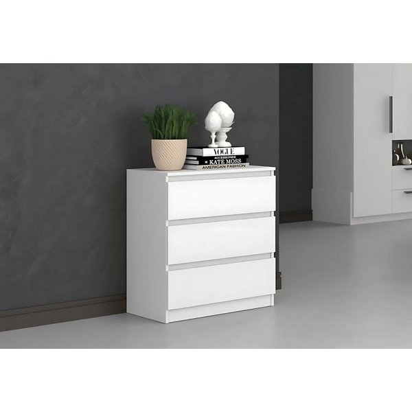 Home Collective Kommode Highboard Sideboard für Flur Schlafzimmer Wohnzimmer (Perfekt für Wohnzimmer, Schlafzimmer oder Esszimmer), mit 3 Schubladen, Breite 70 