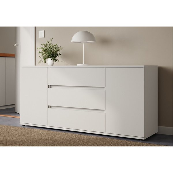 Home Collective Kommode Sideboard Kommode mit Schubladen Sideboard Wohnzimmer Anrichte (Sideboard Wohnzimmer Flur Kommode, modernes, griffloses Design), mit 2 T