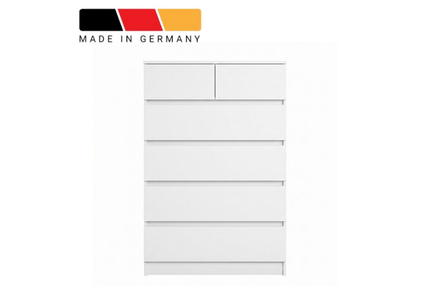 Home Collective Kommode Sideboard mit 6 Schubladen Highboard Schubladenschrank Made in Germany (Anrichte Schlafzimmer Wohnzimmer Flur Büro Organizer), Mehrzweck – Bild 3 von 5